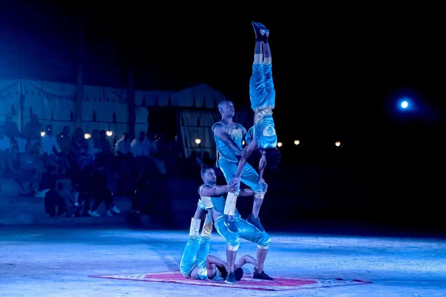 Agadir / Taghazout : Chems Ayour Fantasia Show & Dinner - The outdoor Fantasia show with horses and fire