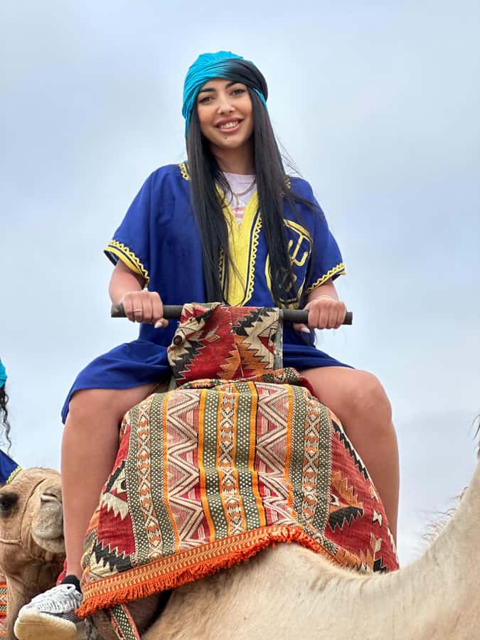 Agadir/Taghazout: Sunset Camel Ride with BBQ and Music Show - BBQ dinner, mint tea, and a simple campfire setting