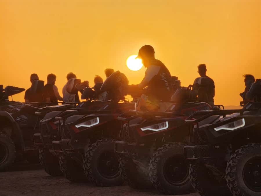 Agafay Desert: 30-Min Quad, Sunset Camel & Dinner - Quad Biking on a Two-Person Bike