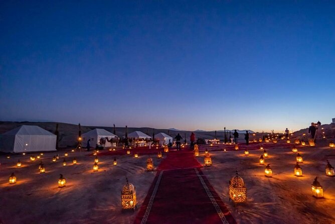 Agafay Desert: Dinner + Show with Quad Bike & Sunset Camel Ride - One hour on a quad bike