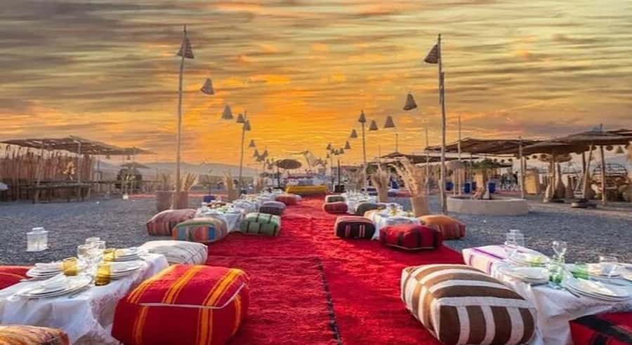 Agafay Desert: Quad Bike, Camel Ride, Sunset & Dinner Show - Berber music, dance, and fire