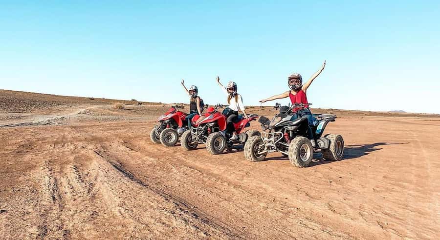 Agafay Desert: Quad Bike, Camel Ride, Sunset & Dinner Show - Thirty minutes on a shared quad