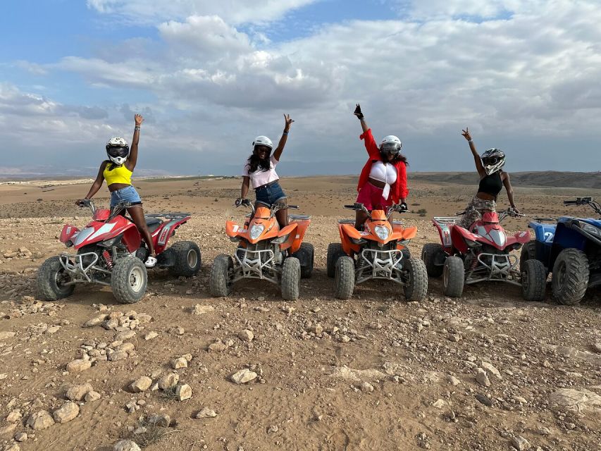 Agafay Desert: Sunset Camel, Quad Bike & Dinner Show, Pool - Moroccan dinner under the stars