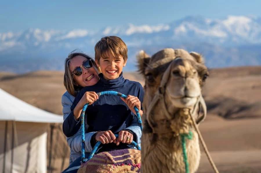 Agafay Tour: Sunset, Dinner, Camel ride, Quad and fire show - Quad biking and the two-person arrangement