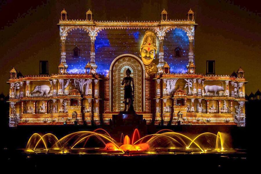 Akshardham Light & Fountain Show with Pick-up & Drop-off - The Film Features and Exhibitions