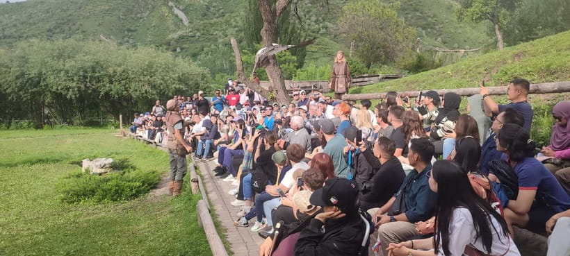 Almaty: Falconry show and Big Almaty Gorge - The Ayusay walk and waterfall break