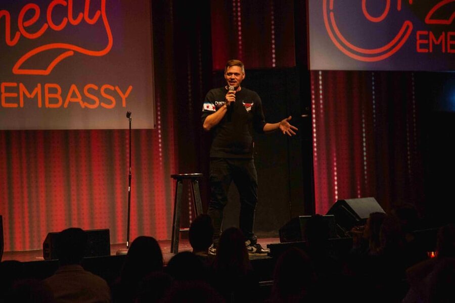 Amsterdam: The Comedy Embassy Stand-Up Show - Sitting near the stage: funny for some, risky for others