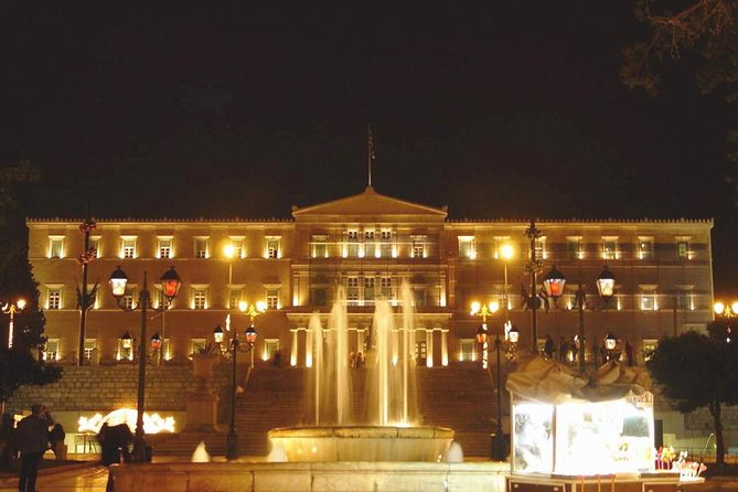 Athens Night Sightseeing Tour with Greek Dinner Show - The Greek dancing carries the evening