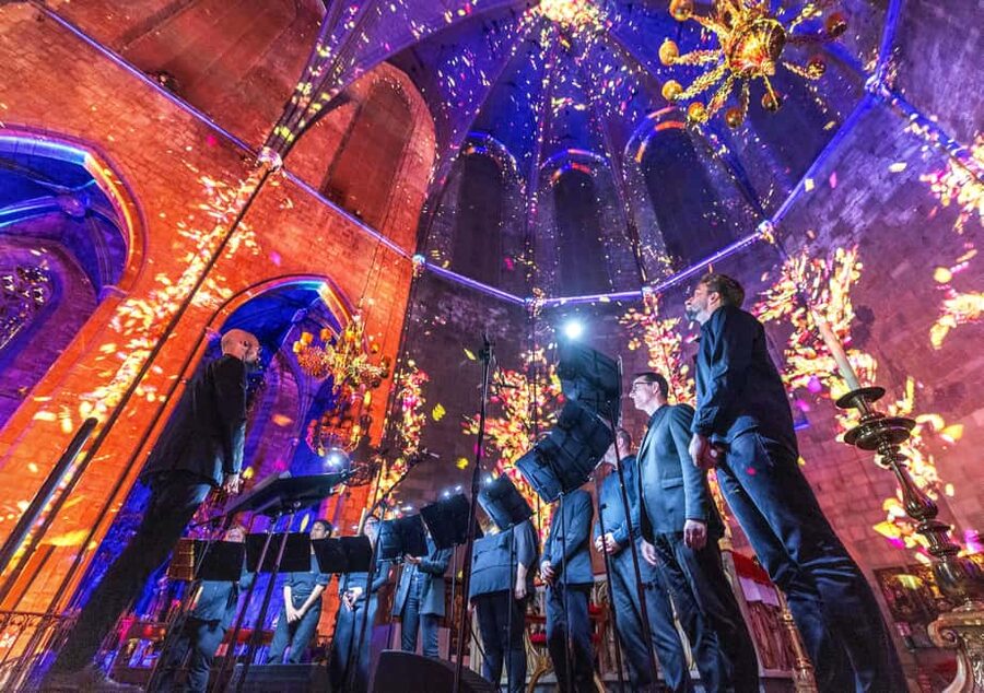 Barcelona Basilica: Immersive Light and Sound Show - LUMINISCENCE - A visual show, not a quiet church visit