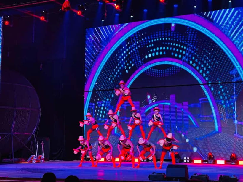 Beijing: Qinle Palace Acrobatics Show Ticket - Aerial Silk, Hoop Dances, and Floating Star Disks