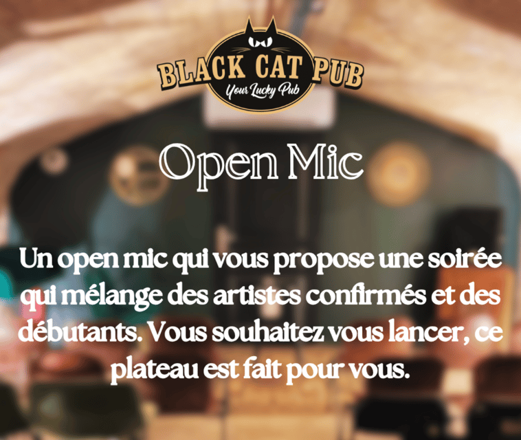 Black Cat Comedy Club - A short comedy night at 37 cours Aristide Briand