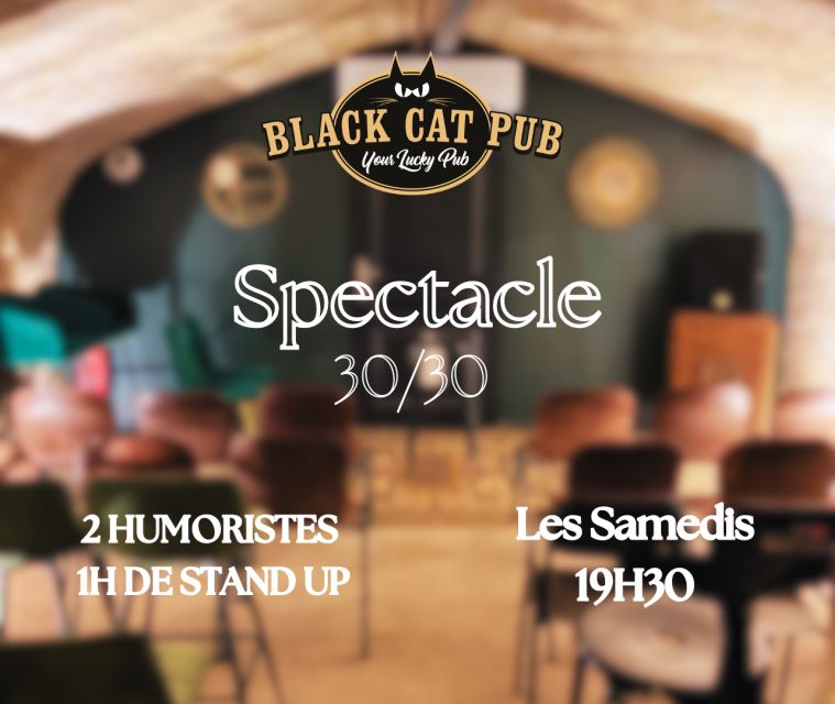 Black Cat Comedy Club - Booking, cancellation, and timing details