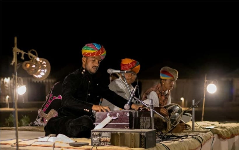 Blissful Half Day Sunset Camel Safari with Musical Evening - A short camel ride at sunset