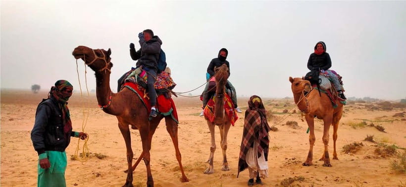 Blissful Half Day Sunset Camel Safari with Musical Evening - From quiet dunes to a Rajasthani evening
