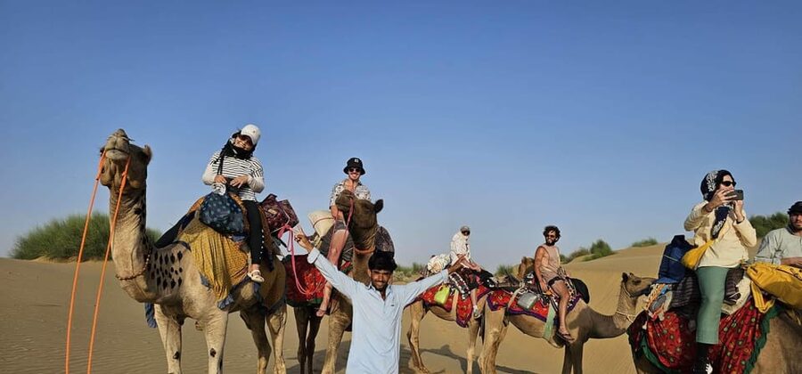 Blissful Half Day Sunset Camel Safari with Musical Evening - Who will enjoy this desert evening most