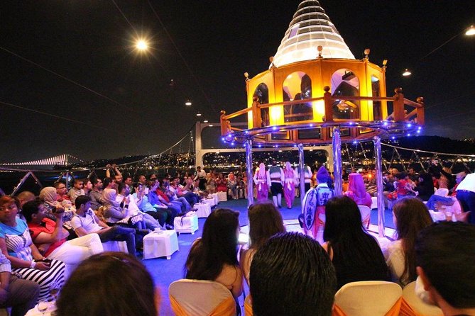 Bosphorus Night Cruise: Dinner, Drinks & Hotel Pickup - Leaving Kabataş and entering the strait