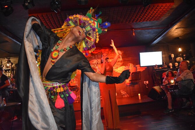 Cabaret Show and Mixology Cocktails in a Mexican Cantina - The cocktails, shot, and Tajin popcorn