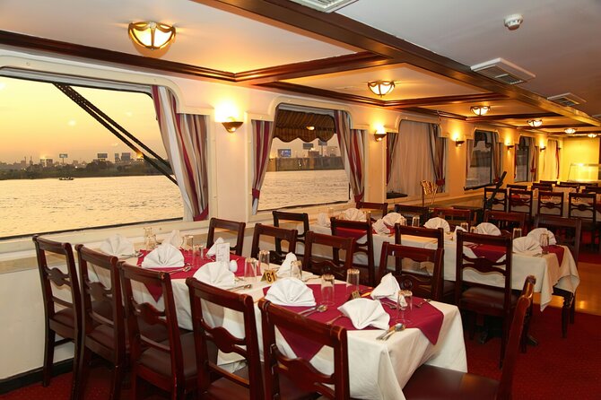Cairo dinner cruise in Nile River with Belly Dancing & Transport - The Egyptian buffet and evening meal