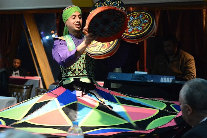 Cairo/Giza: Nile Sunset, Dinner Cruise, Show & Private Transfer - Boarding the Nile dinner boat