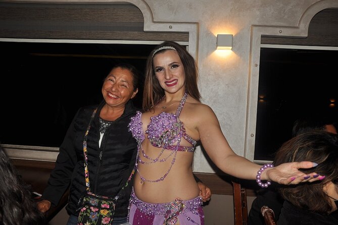 Cairo's Nile Cruise entertainment belly dancer&Tanora show&Dinner - Live Music Starts the Evening