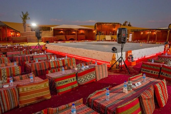 Camel Ride in Desert with Dune Bashing, BBQ Dinner and Belly Dance - Fire, Tanoura, and two belly dance shows