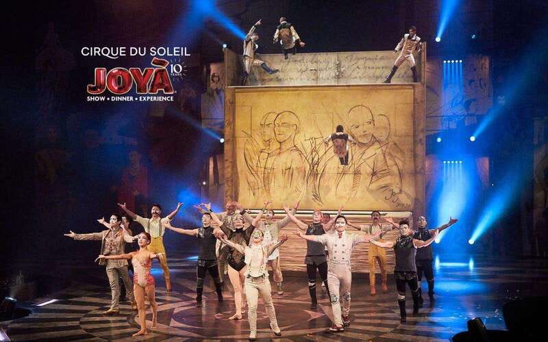 Cancún: Cirque du Soleil JOYÀ Entry Ticket and Transfer - Choosing show-only, dinner, or champagne