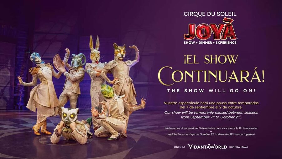Cancún: Cirque du Soleil JOYÀ Show Ticket - Key points to know before booking