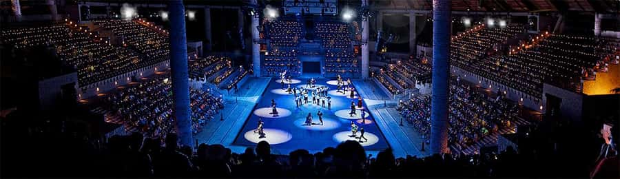 Check out the Night Show at Xcaret Park - Aquarium, butterflies, birds, and the rainforest trail