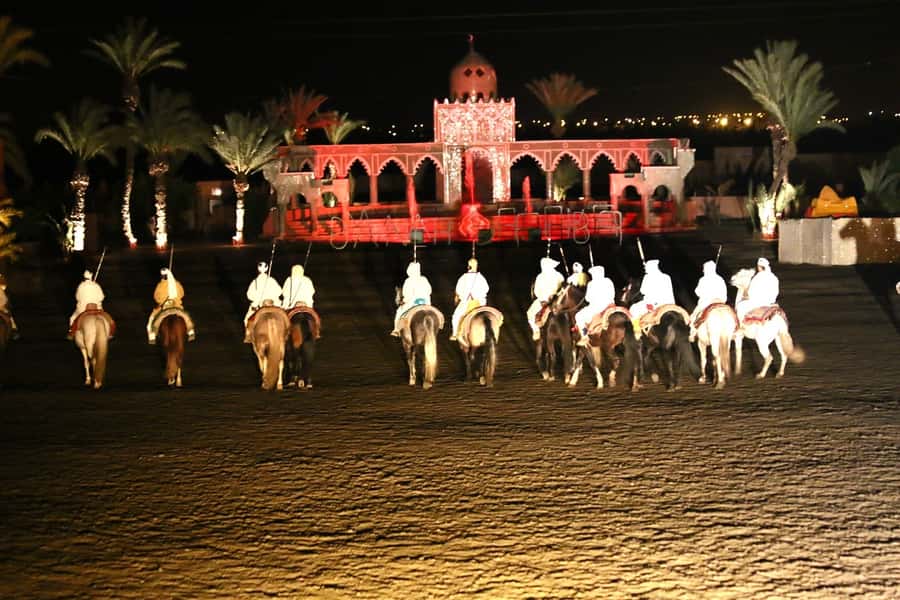 Chez Ali Dinner & Horsemen Show From Marrakech - Entering the caidal tents