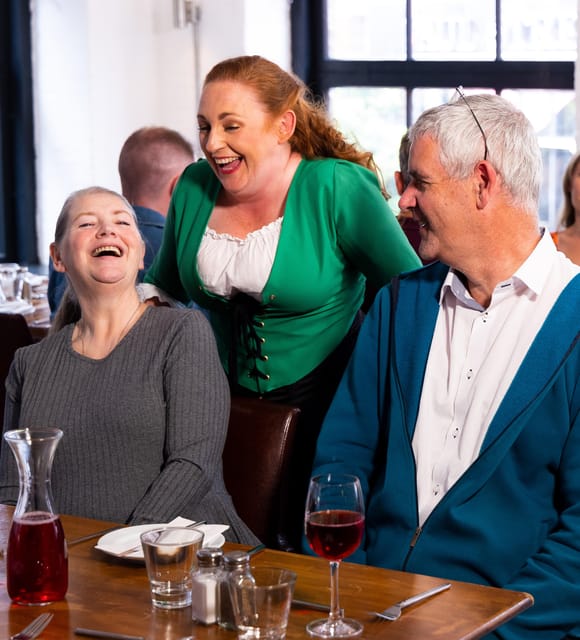 Cork: Hysterical Histories, Comedic Dinner Theater Show - Angela, Marie, Andrew, and the local welcome