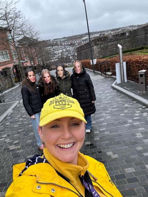Derry: Guided Derry Girls TV Show Public Tour - Walking Derry’s walls with Erin’s viewpoint
