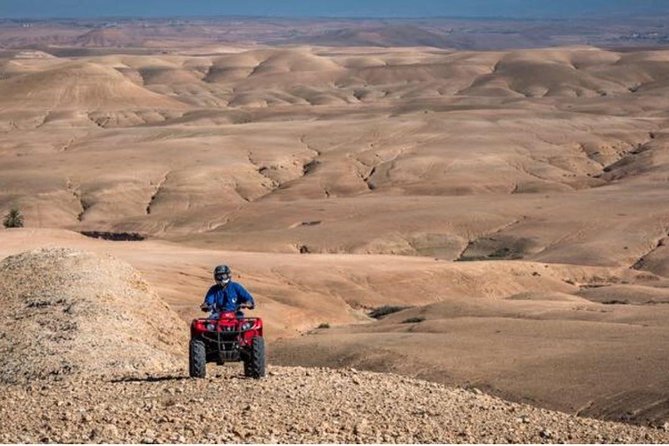 Desert D'Agafay Package - Quad, Dromedary and Dinner Show - Sunset from a camel
