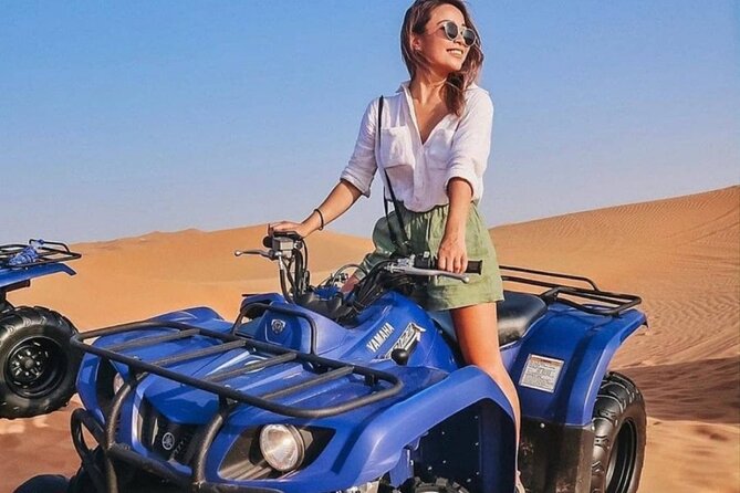 Desert Safari In Dubai With 4x4 Pick & Drop & Live Show - Sandboarding, camels, and the sunset stop