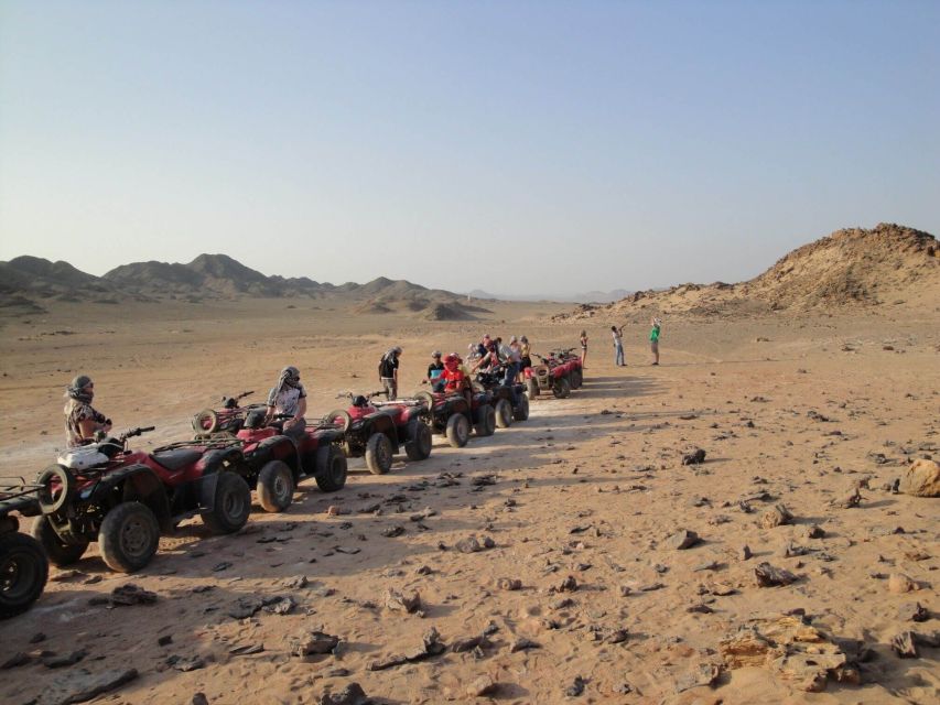 Desert Sunset Quad Bike ATV for 50Km, Oriental Show, Dinner, - Sunset from the desert valley
