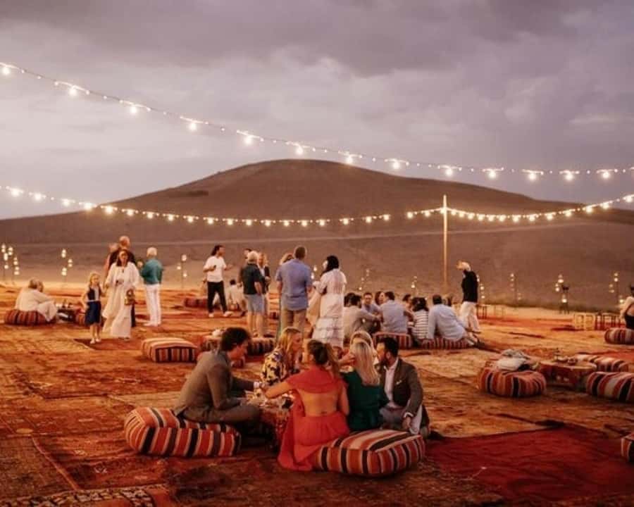 Dinner at Agafay Desert In Berber Camp with Sunset And Show - The argan oil stop and the women behind it