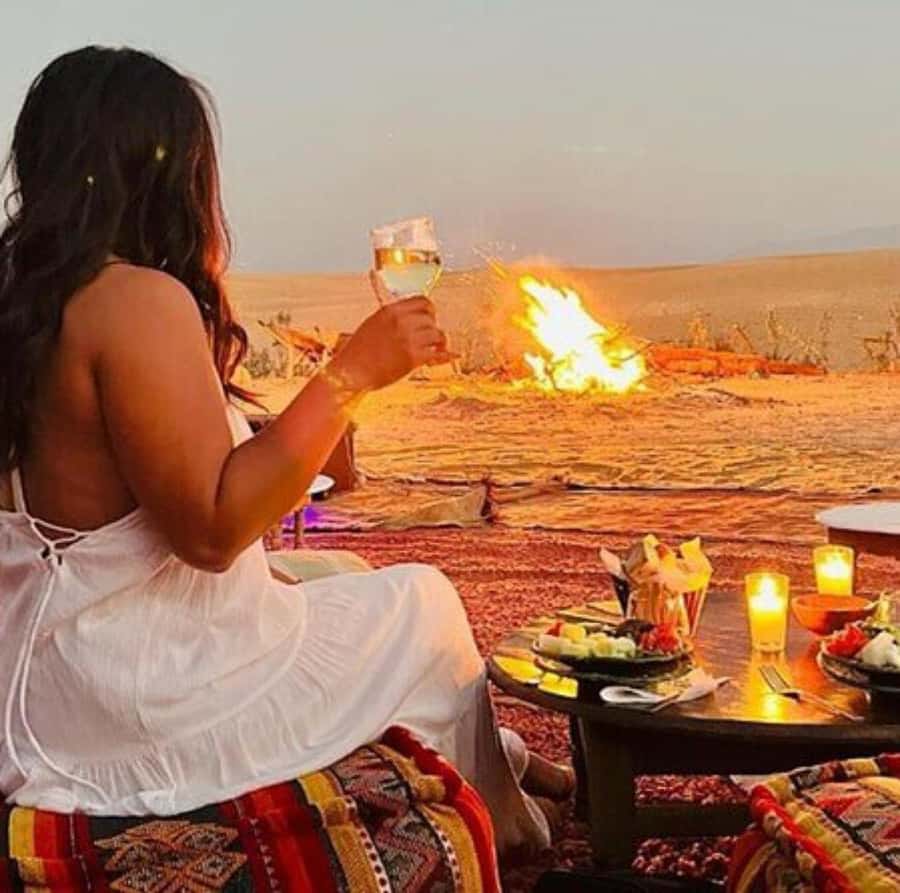 DINNER IN AGAFAY DESERT UNDER THE STARS WITH SHOW AND CAMELS - A 30-minute camel ride at sunset