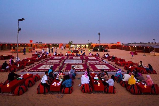 Dinner in Dubai Desert with Camel Ride, BBQ Dinner and Belly Dance - From Dubai streets to Lahbab’s red dunes