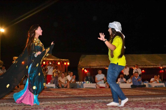 Dinner in Dubai Desert with Camel Ride, BBQ Dinner and Belly Dance - What the $56.45 price really covers
