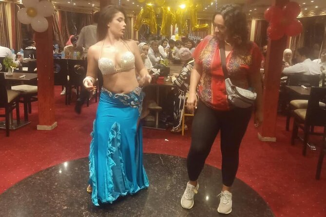 Dinner Nile Cruise belly dancer open buffer tanora show sailing on Nile - An open buffet of Egyptian dishes