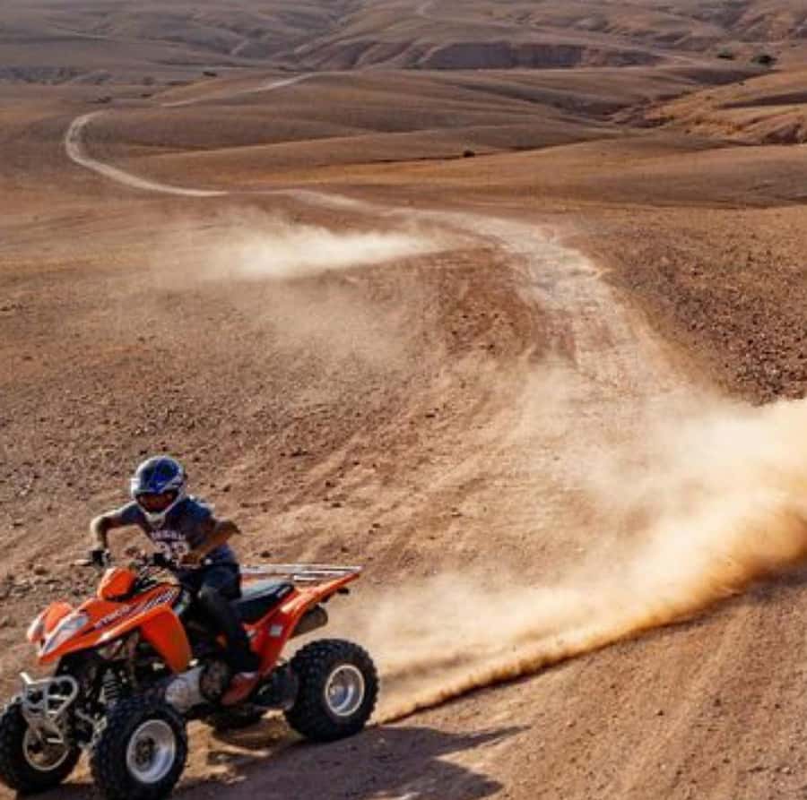 Dinner show in agafay Desert 1h quad bike & 20 min camels - From Marrakech to Agafay in 45 minutes