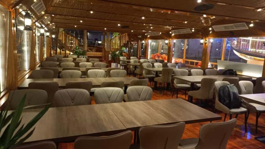 Dubai: Al Seef Largest Dhow Dinner Cruise with Live Show - Booking advice, timing, and cancellation