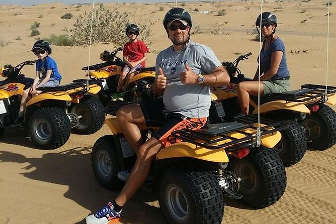 Dubai Desert Afternoon Quad Safari with Camel Ride, BBQ Dinner and Belly Dancing - A 3 p.m. start that saves your Dubai morning