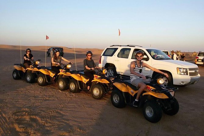 Dubai Desert Afternoon Quad Safari with Camel Ride, BBQ Dinner and Belly Dancing - A Bedouin-style camp with plenty to do
