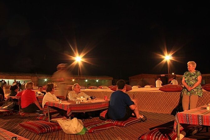 Dubai Desert Safari 20 mins Dune Bashing BBQ Live Show Camel Ride - BBQ buffet dinner and unlimited drinks