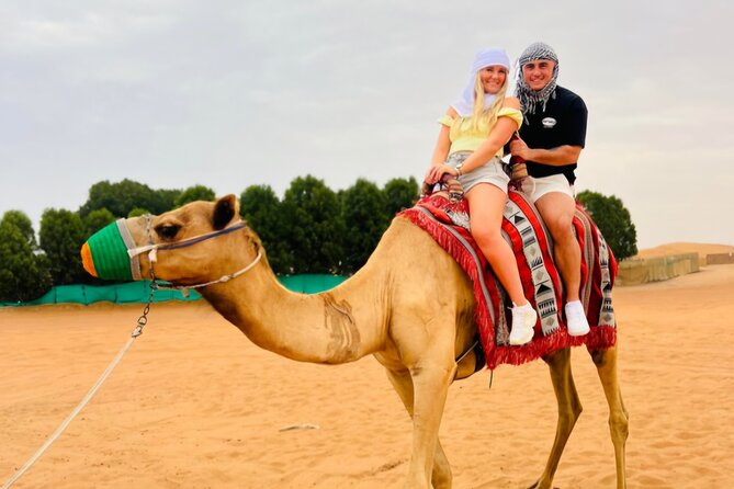 Dubai Desert Safari 20 mins Dune Bashing BBQ Live Show Camel Ride - Quad biking and VIP seating need a closer look