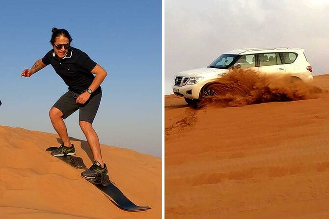 Dubai: Desert Safari, Camel Ride, Show & Optional Dinner - From Dubai hotels to the red sands of Lahbab