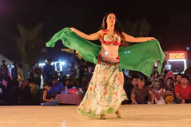 Dubai Desert Safari with Camel Riding and Belly Dance - A buffet dinner with nonalcoholic drinks