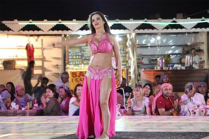Dubai Desert Safari with Dance show, Sand Boarding, Camel & BBQ - Fire, tanura, belly dancing, and music