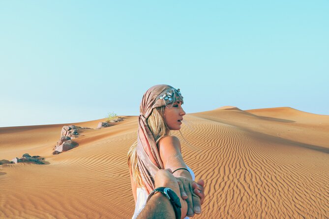 Dubai Evening Desert Safari with RedDune, sandboarding, live show - Sunset photography is one of the best pauses
