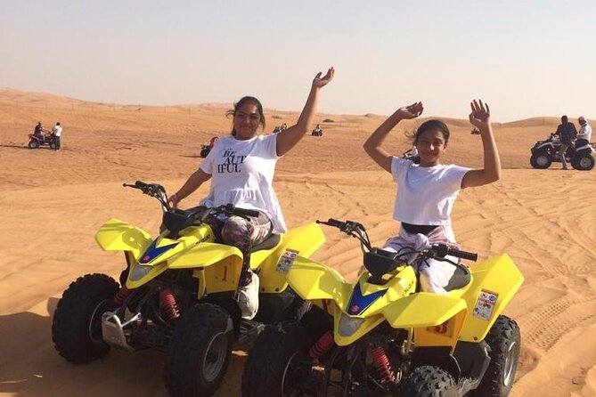 Dubai Evening Safari With Quad Biking VIP BBQ 10 Show Camel Ride - What the $95 price includes